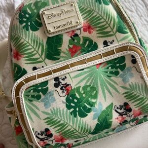 Loungefly Disney Parks Green Tropical Backpack